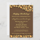 Search for leopard print birthday invitations Cute