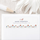 Search for script monogram return address labels Cute