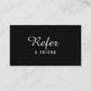 Search for beauty salon referral cards Beautician