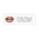 Search for makeup return address labels Pink