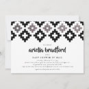 Search for aztec baby shower invitations Modern