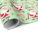 Search for christmas hockey wrapping paper Santa claus