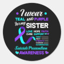 Search for suicide prevention ribbon stickers Hope