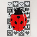 Search for ladybug puzzles Red