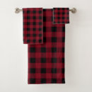 Search for red and black plaid bathroom accessories Checks