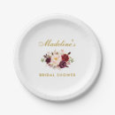 Search for burgundy and gold plates Bridal shower