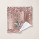 Search for blush pink and gold bath towels Monogrammed