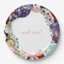 Search for tea party paper plates Alice in wonderland