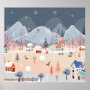 Search for vintage winter scene posters Ski