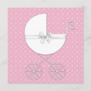 Search for pink polka dot baby shower invitations White