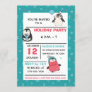 Search for penguin christmas invitations Red