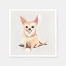 Search for cute chihuahua napkins Watercolor