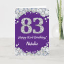 Search for 83rd birthday cards Eighty third birthday