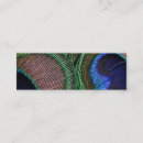 Search for peacock feather business cards Unique