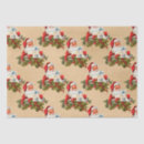 Search for vintage christmas tissue paper Santa claus