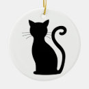 Search for cat silhouette christmas tree decorations Cats