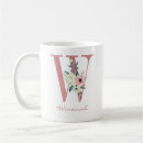 Search for monogram letter w mugs Chic