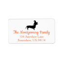 Search for wiener dog return address labels Fun