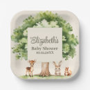 Search for deer baby shower plates Mum to be