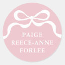 Search for modern baby announcement stickers Pink