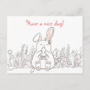 Search for bunny drawing postcards Cute