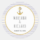 Search for navy stripe wedding stickers Beach