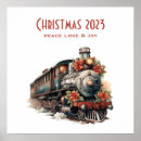 Search for christmas train art Locomotive