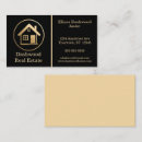 Search for luxury real estate business cards Gold