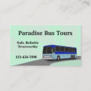 Search for bus travel business cards Vacation