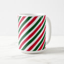 Search for red and green stripes mugs Festive
