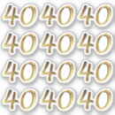 Search for number 40 stickers Golden