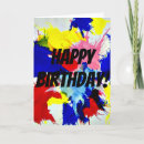 Search for splashes of colour cards Pink