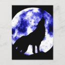 Search for wolf howling moon postcards Dog