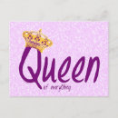 Search for queen crown postcards Purple
