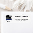 Search for cop return address labels Thin blue line