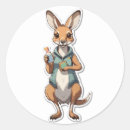 Search for kangaroo cartoon stickers Marsupial