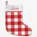 Search for initials christmas stockings Buffalo check