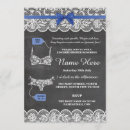 Search for blue lingerie party invitations Shower