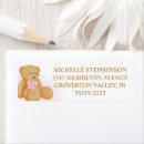 Search for teddy bear birthday return address labels Modern