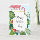 Search for flamingo mothers day cards Floral