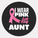 Search for breast cancer aunt stickers Awareness
