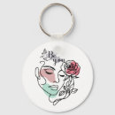 Search for womans face key rings For her