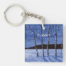 Search for trees birch key rings Winter