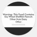 Search for peanut warning stickers Food