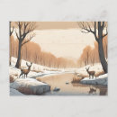 Search for winter deer postcards Nature