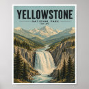Search for yellowstone national park posters Waterfall