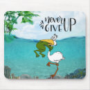 Search for never give up mousepads Quote