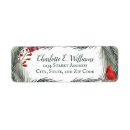 Search for cardinal bird return address labels Whimsical