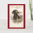 Search for vintage dachshund christmas cards Animal