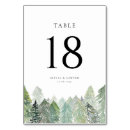 Search for winter wedding table cards Watercolor